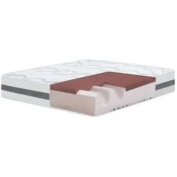 THE WHITE STONE Großes Einzelbett Matratze 120x175 Memory Foam Premium Quality, Antibakteriell, Anti-Milben, Anti-Allergie.| Höhe 27 cm | Made in Italy