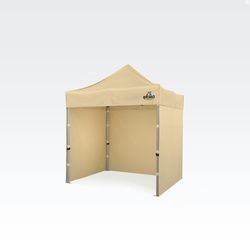 Scherenzelte 2x2m - mit 3 Wänden - Beige