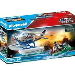 Playmobil® Konstruktions-Spielset Polizei-Wasserflugzeug: Schmuggler-Verfolgung (70779), City Action, (33 St), Made in Germany bunt