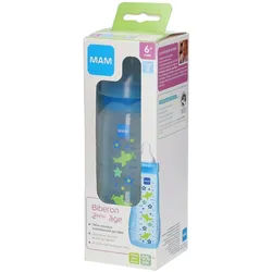 MAM Easy Active Flasche für Kleinkinder ab 6 Monaten 330 ml. Blau