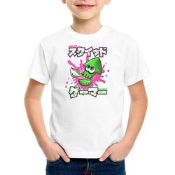 style3 Print-Shirt Kinder T-Shirt Squid Gamer switch shooter gamer weiß 104