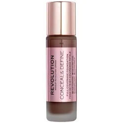 MAKE UP REVOLUTION Foundation, Conceal & Define, Oil Free, Foundation, F 18, 23ml