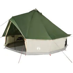 vidaXL Kuppelzelt 6-Personen Campingzelt Tipi für 6 Personen Wasserdicht Polyester Grün grün