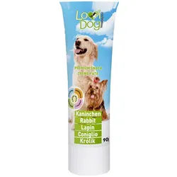 Lovi Dog Snack Cremepastete Kaninchen - Hundepastete in der Tube, mit Kaninchen und Vitaminen 90g