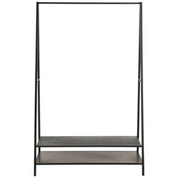 Livetastic Garderobe , Schwarz , Metall , 2 Fächer , 105x170x50 cm , Garderobe, Garderoben-sets & Serien, Garderoben-sets