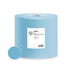 Putzpapierrolle, 36 x 36 cm, 3-lagig, blau, Putzpapier aus recyceltem Papier , 1 Karton = 1 Rolle à 1000 Blatt