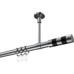 GARDINENSTANGE Sonette Mavell 280 cm (geteilt in 2 x 140 cm), 1-läufig, 20 mm Ø Chrom
