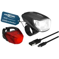 ANSMANN LED-Fahrrad-Beleuchtungs-Set, 1600-0254