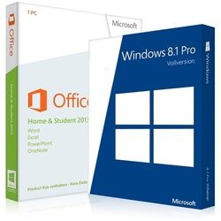 Windows 8.1 Pro + Office 2013 Home & Student 32/64 Bit