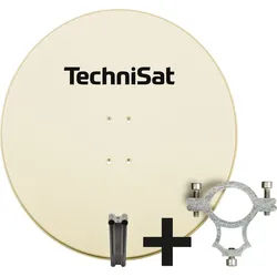 TechniSat SATMAN 850 PLUS inkl. LNB-Halteschelle Sat-Spiegel (85 cm, Aluminium) beige