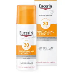 Eucerin® Photoaging Control Face Sun Fluid LSF 30 – hoher Sonnenschutz hilft gegen und reduziert Falten sichtbar Körperpflege 50 ml Unisex 50 ml Körperpflege