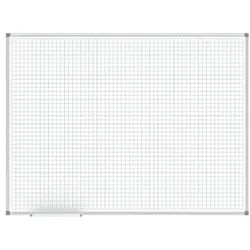 MAUL Whiteboard »Maulstandard Raster 2/2 cm 6465684« kunststoffbeschichtet, 120 x 90 weiß