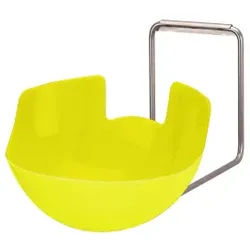 ingo-man® plus SH 5 IMP Schalenhalter, Kunststoff Auffangschale für abtropfendes Desinfektionsmittel-/Seife, 1 Stück, leuchtgelb