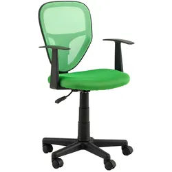 CARO-Möbel Kinderdrehstuhl Studio , Dunkelgrün , Textil , Mode , 53x92x52 cm , Arbeitszimmer, Bürostühle, Jugend- & Kinderschreibtischstühle