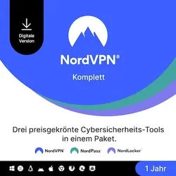 NordVPN Komplettes Sicherheitspaket | 1 Jahr | Download & Produktschlüssel