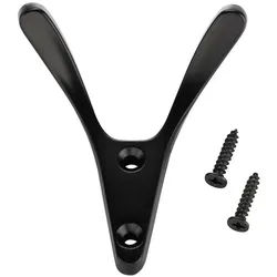 SO-TECH® Kleiderhaken Garderobenhaken VOLTA 77 x 68 x 30 mm inkl. Schrauben, (1-St), Schwarz matt schwarz