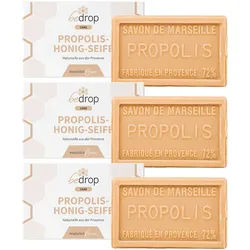 bedrop Vorteilsset: Propolis-Honig-Seife natürliche Handseife / K√∂rperseife im 3er Set 3x100 g Unisex