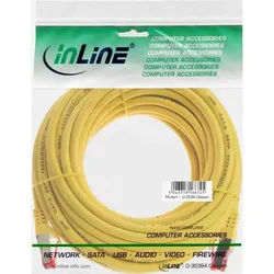 INLINE Patchkabel, S/FTP (PiMf), Cat,6, 250MHz, PVC, CCA, gelb, 5m