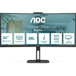 AOC U34V5C/BK, 34"