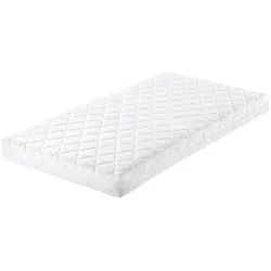 Zöllner Kindermatratze , Weiß , Textil , rechteckig , 60x120 cm , Hohenstein, Made in Germany, Oeko-Tex® Standard 100 , Bezug abnehmbar/waschbar, für Hausstauballergiker geeignet, klimatisierte Belüftungskanäle, optimale Belüftung, atmungsaktiv, schadstoffgeprüft, alternative Größen erhältlich, Wendematratze , Babymöbel & Kindermöbel, Babyzimmer, Babymatratzen