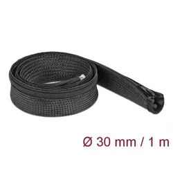 Braided Sleeve with zip fastener heat-resistant 1m x 30mm