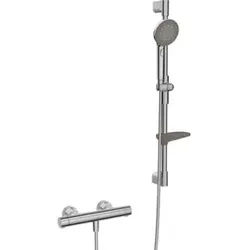 Hansa Duschsystem HANSAPRISMA m Thermostat, Wandmontage, 770mm, chrom
