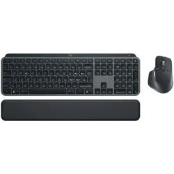 LOGITECH MX Keys S Combo Graphite, schwarz, Logi Bolt, USB/Bluetooth, US