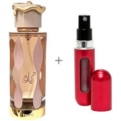 Lattafa Duft-Set Lattafa TERIAQ Eau de Parfum 100ml + Parfümzerstäuber (leer) Set