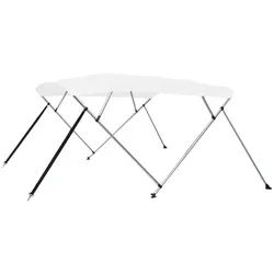 vidaXL Schutzplane, 4-Bow Bimini Top Weiß 243x210x137 cm