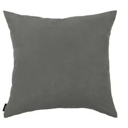 Kissenhülle , Anthrazit , Textil , Uni , quadratisch , 40x40 cm , Oeko-Tex® Standard 100 , Heimtextilien, Bezüge, Kissenbezüge