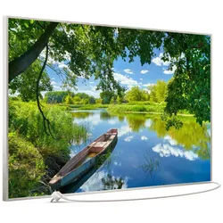 STEINFELD Heizsysteme Infrarotheizung Bild 900W, 120x74cm, Made in Germany, 7J Garantie, mit Thermostat, viele Motive silberfarben