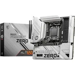 B650M PROJECT ZERO Mainboard - AMD B650 - AMD AM5 socket - DDR5 RAM - Micro-ATX (BTF Standard)