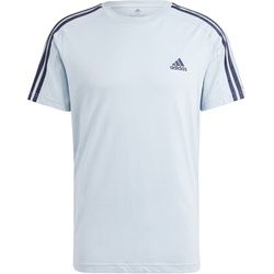 adidas Basic 3 Streifen SJ T Herren T-Shirt weiß - 3XL