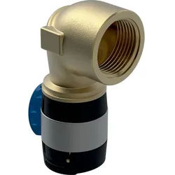 Geberit FlowFit Übergangsbogen 90 Grad mit bleifreier Rotguss 90 Grad 16mm-1/2"