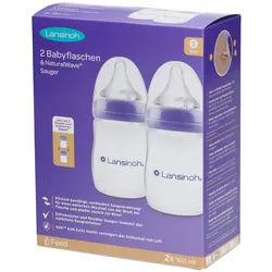 Lansinoh Biberon + NaturalWave® Tétine 1m+ 160 ml