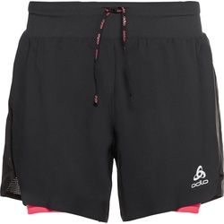 Odlo 2-in-1 Short Axalp Trail 6 Inch black - paradise pink (60270) S