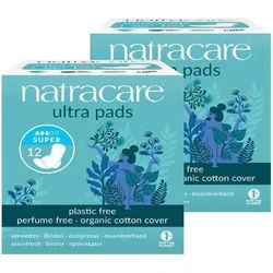 Natracare Damenbinden Ultra Super Duo 2x12 St