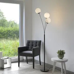 OTTO HOME Stehlampe "Nellin", schwarz (schwarz, glas opal matt weiß), 3, Ø 16cm H: 185cm, Leuchten, Stehleuchte mit großen Glaskugeln amberfarben oder opal matt weiß, Stehlampe