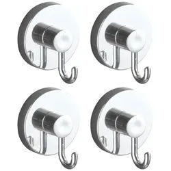Wenko 4er-Set Runde Haken mit Vacuum-Loc - Befestigen ohne Bohren