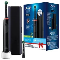Oral-B - Elektrische Zahnbürste 'Pro 3 + Reiseetui' in Schwarz 1 St