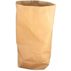 VEPATIM 25x Papier Müllsäcke 70 L 55 x 85 + 20 cm 2-lagig - stark braun