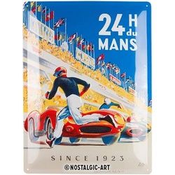 Nostalgic-Art Metallschild Blechschild 30 x 40 cm - 24h Le Mans - Racing Poster Blue