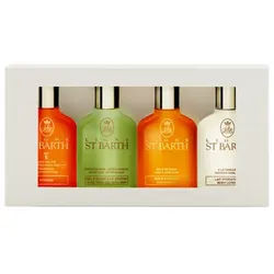 Ligne St. Barth Bestseller-Set Mignons Solaire Roucou Sonnenöl LSF6, Aloe Vera Gel mit Minze, Avocado Öl, Body Lotion Vanille - 4x25ml Artikel im Set