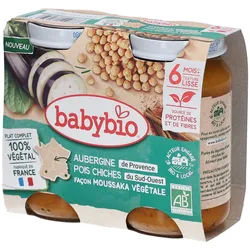 Babybio Aubergine Kichererbsen nach Moussaka-Art Vegetarisch