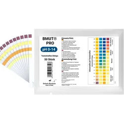 Bmut pH Wert 0-14 Teststreifen Universal Indikator 50 St