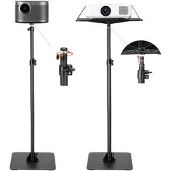 VEVOR Projektorständer Beamer Ständer höhenverstellbar 72-157 cm, 360° horizontal drehbarer Bodenständer für Projektor, multifunktionale Halterung für Meetings, Filme im Freien 30 x 40 x 157 cm