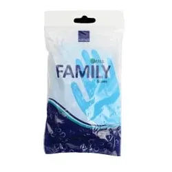 ABENA® Vinyl Handschuhe Family, blau 4362 , 1 Packung = 12 Paar, Größe S