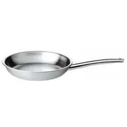 Spring Brigade Bratpfanne, Edelstahlpfanne für die optimale Wärmeverteilung mit praktischer Innenskalierung, Durchmesser: 28 cm