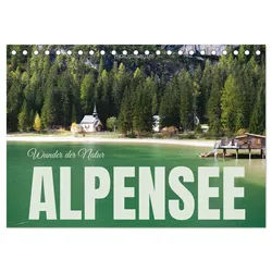 CALVENDO Wandkalender Alpensee - Wunder der Natur (Tischkalender 2026 DIN A5 quer), CALVENDO 21.0 cm x 1 cm x 14.8 cm