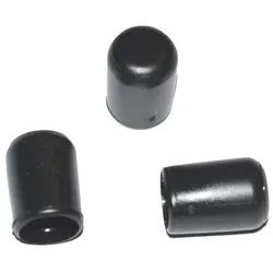 Easyclick24 Anhänger 50 x Kappe für Rundrohr D=8 mm L=12 mm schwarz PVC